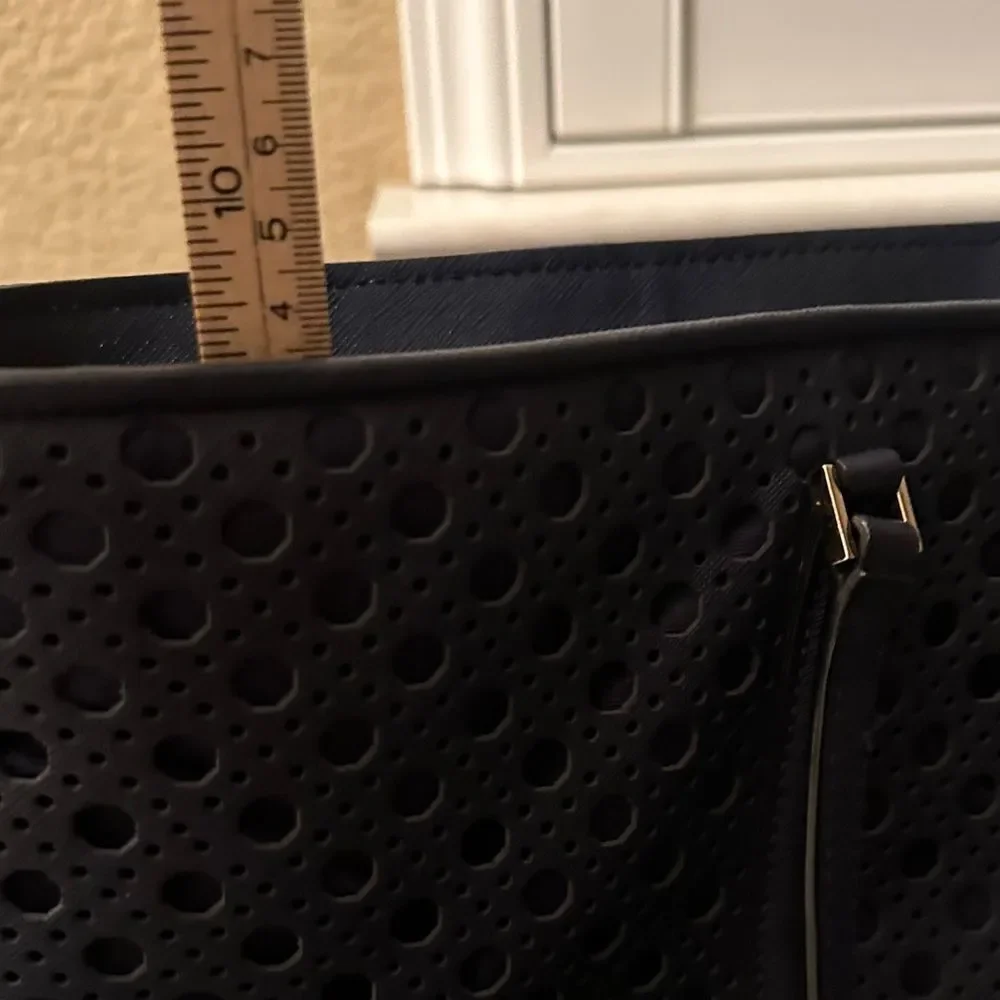Kate Spade Navy Perforated Tote Bag